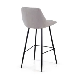 Taburete tapizado de oficina Melody, patas de metal