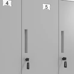 Taquilla de vestuario Strong 6 puertas 185x92cm, estructura blanca