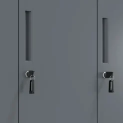 Taquilla de vestuario Strong 3 puertas 185x92cm, estructura blanca